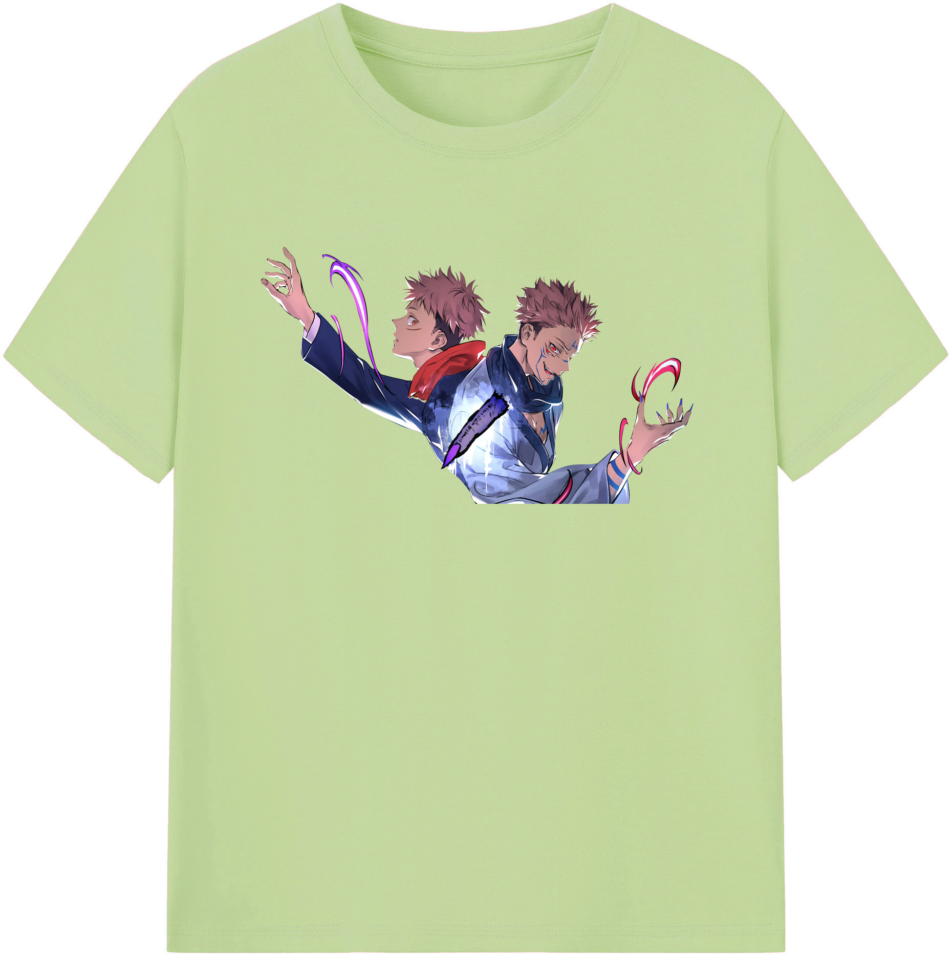 （画像用） 呪術廻戦 Jujutsu Kaisen 綿100％半袖Tシャツ（フロントプリント）